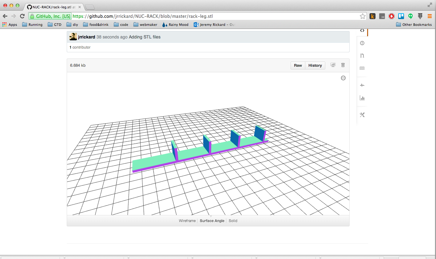 stl file for rack legs